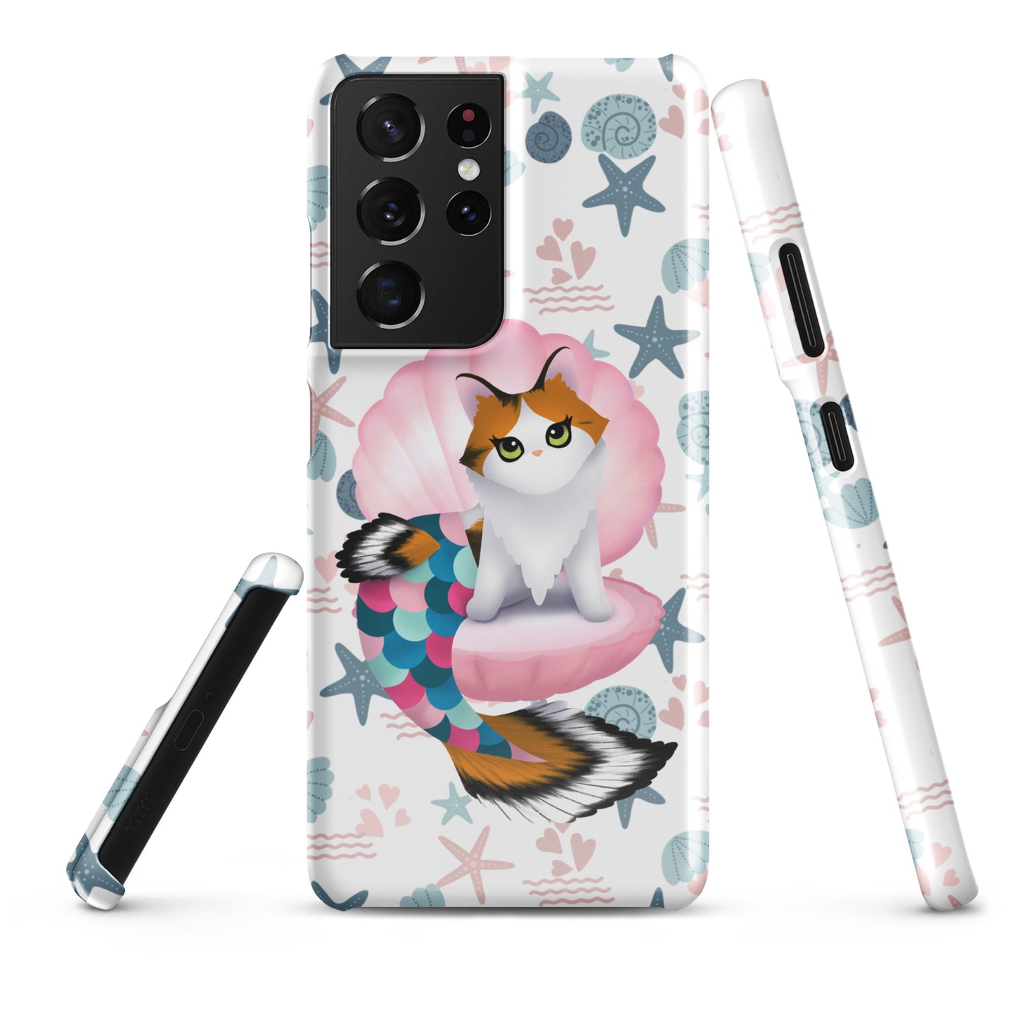 Purrmaid Paisley Samsung Phone Snap Case