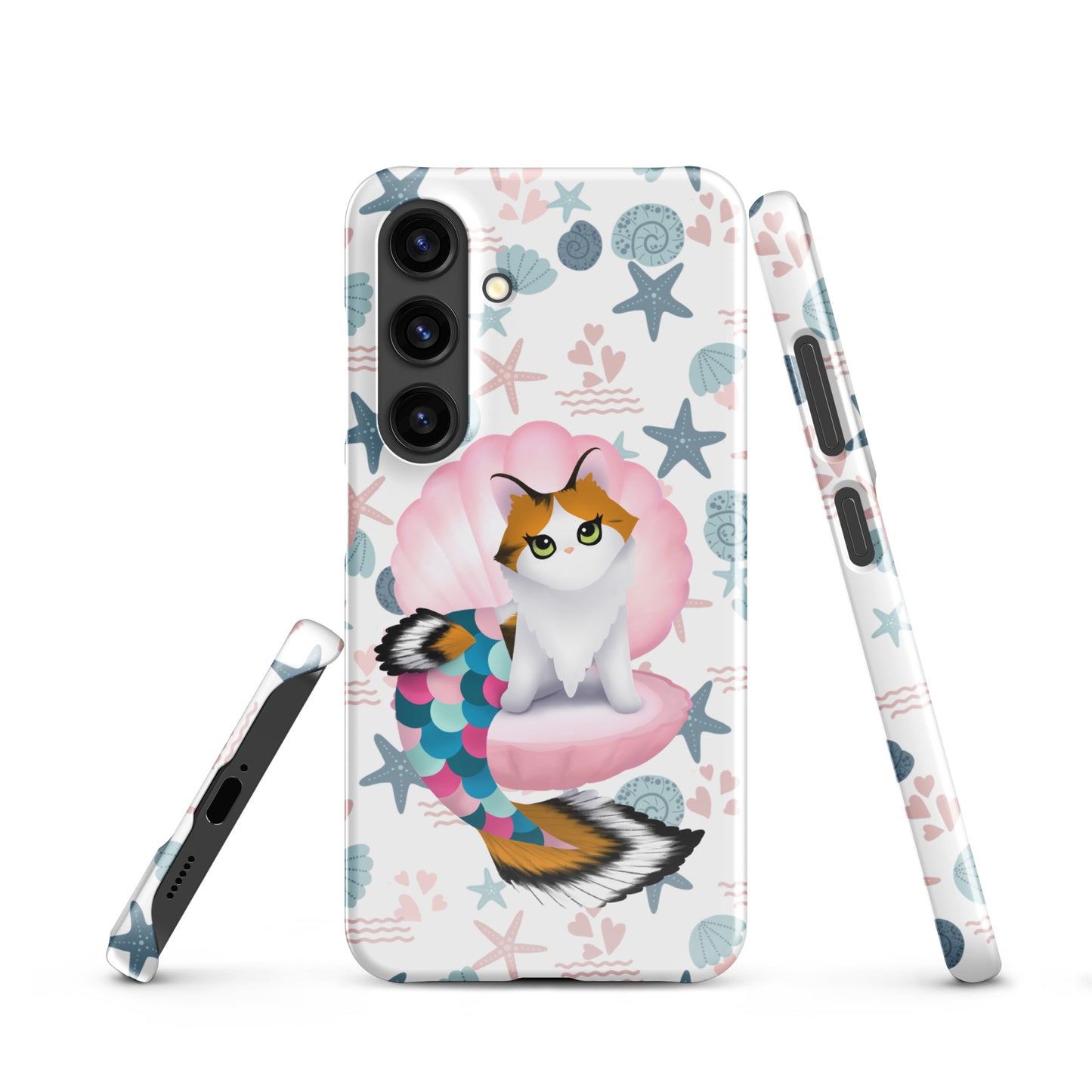 Purrmaid Paisley Samsung Phone Snap Case