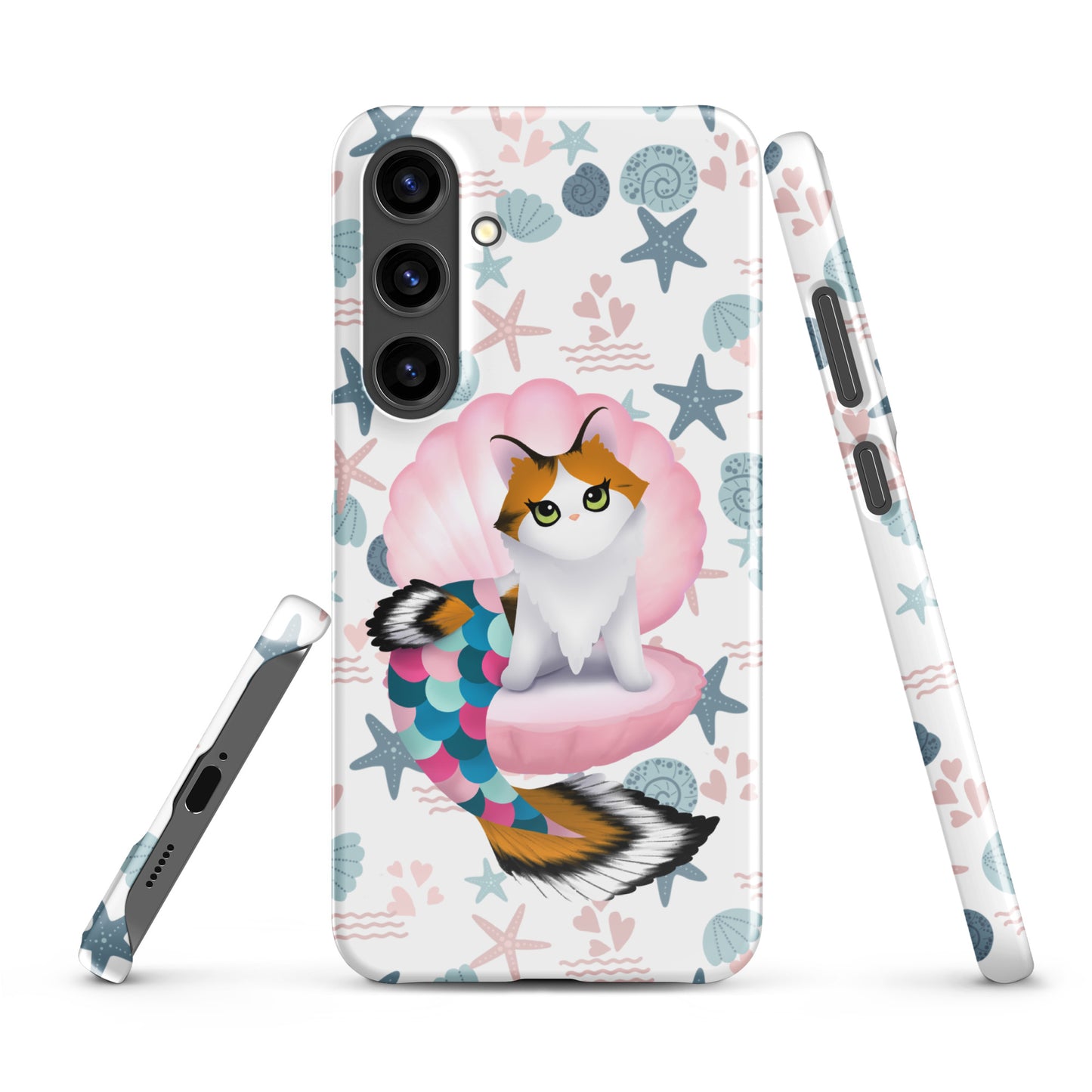 Purrmaid Paisley Samsung Phone Snap Case