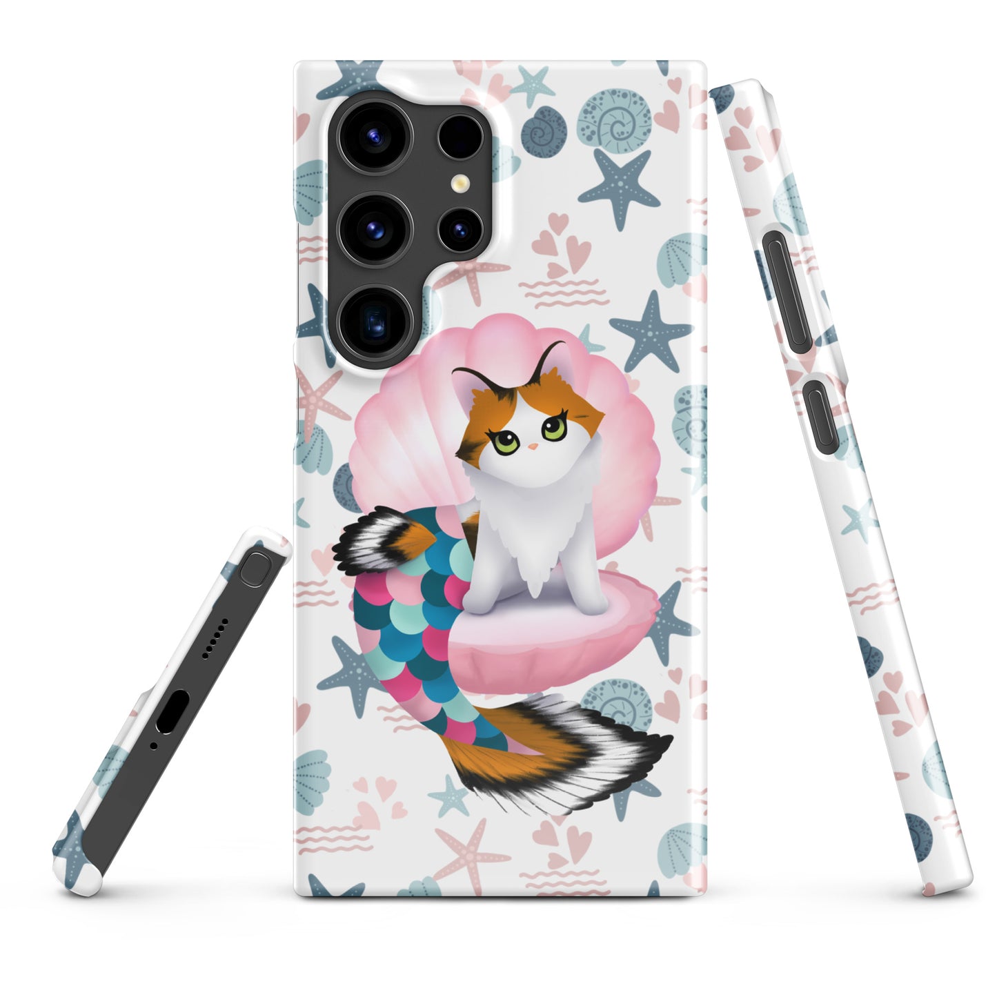 Purrmaid Paisley Samsung Phone Snap Case