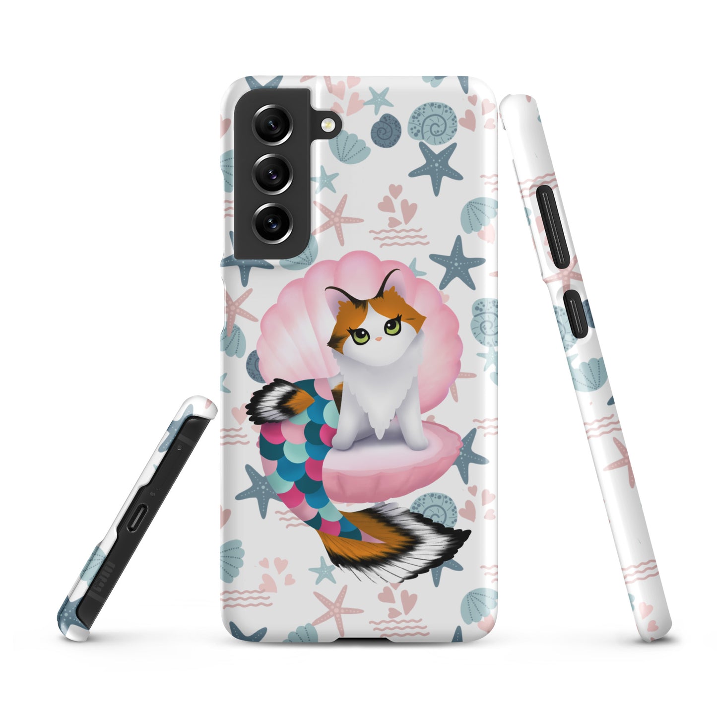 Purrmaid Paisley Samsung Phone Snap Case