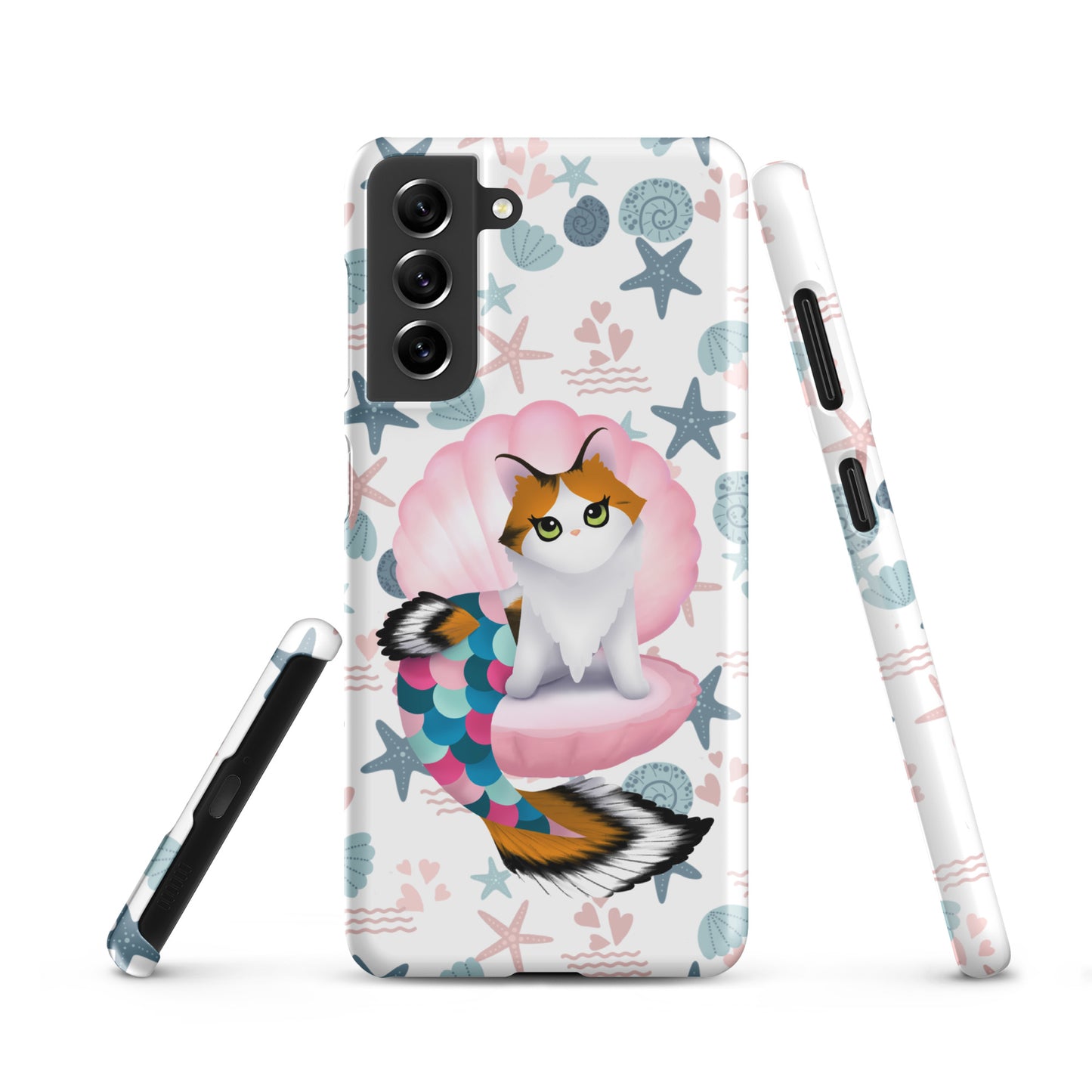 Purrmaid Paisley Samsung Phone Snap Case