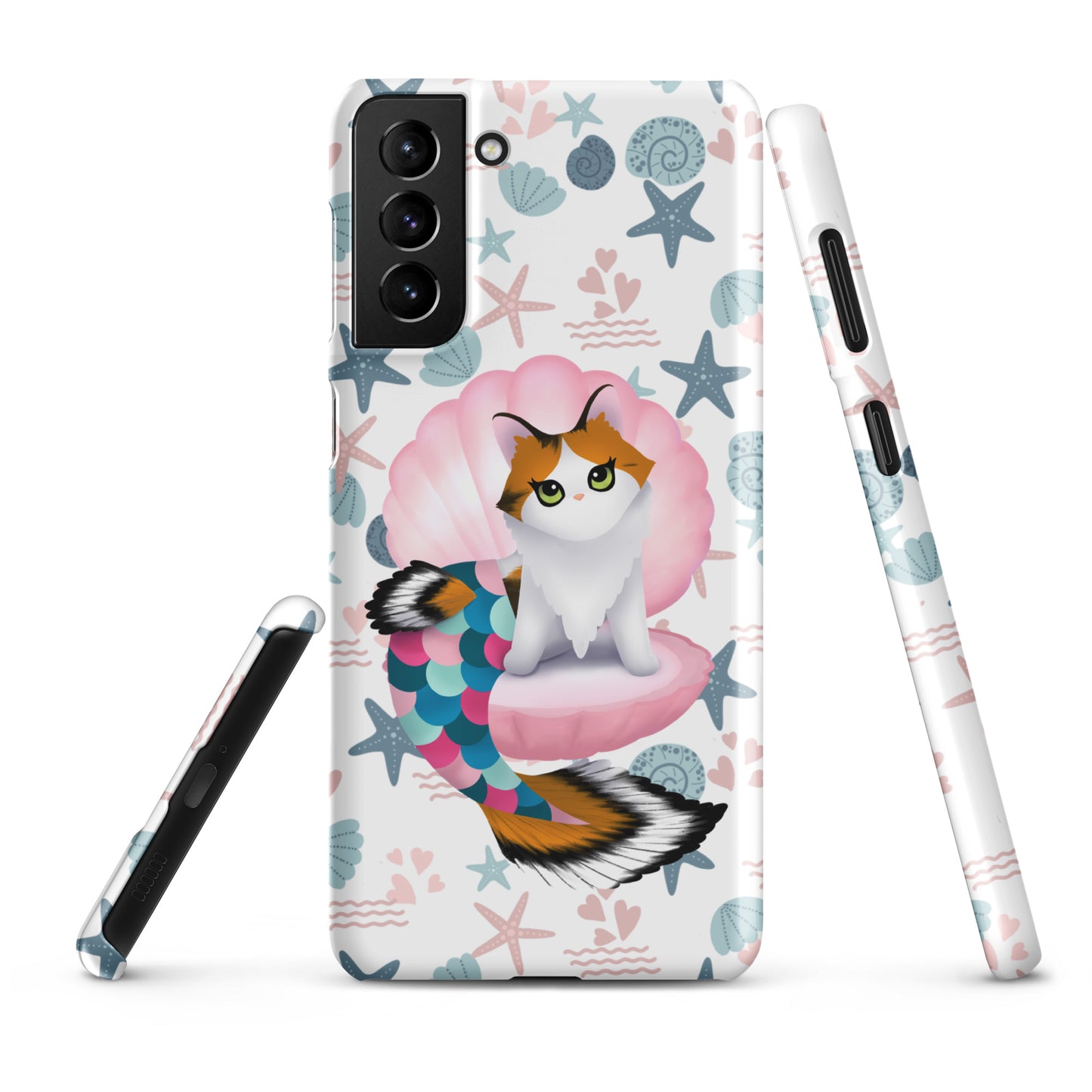 Purrmaid Paisley Samsung Phone Snap Case