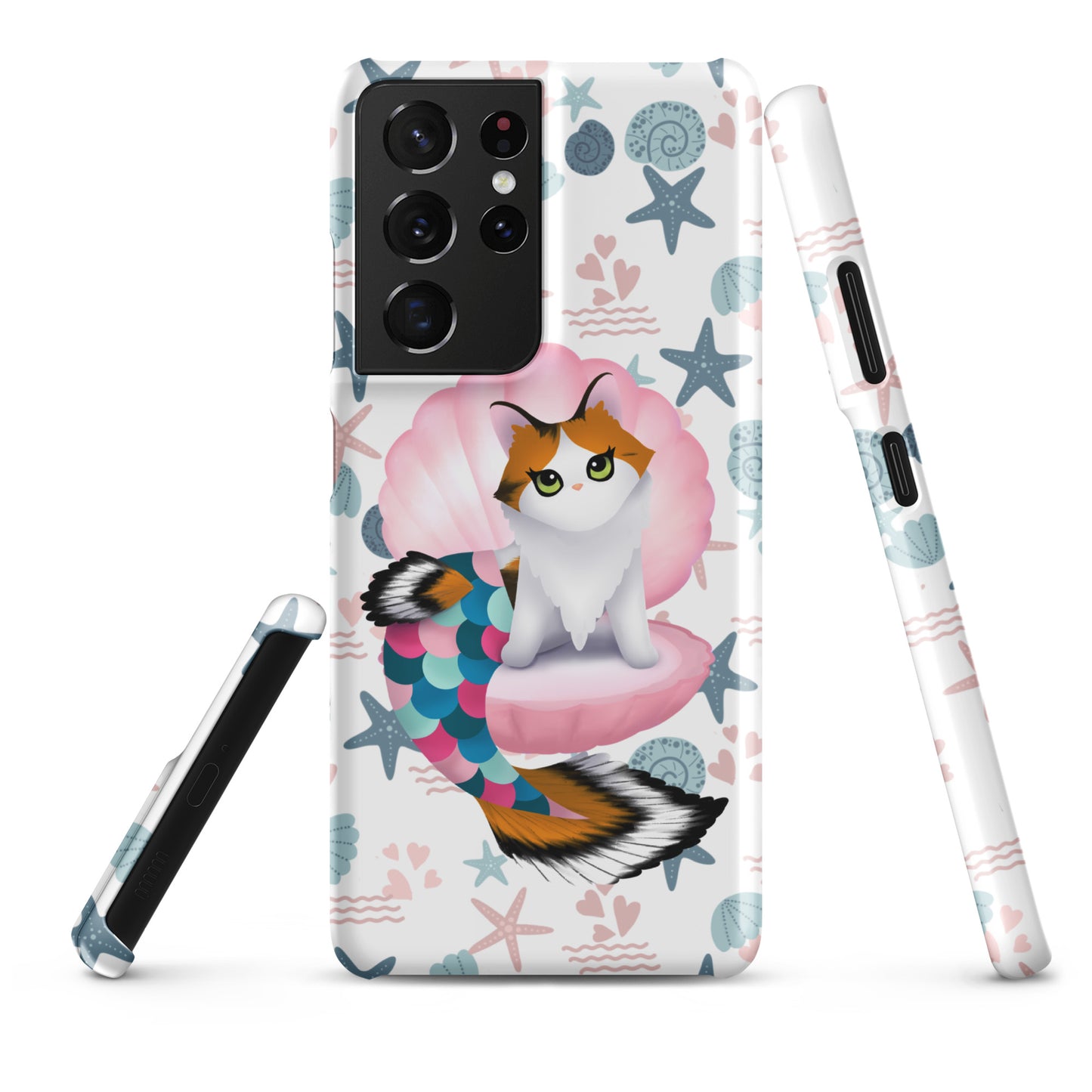 Purrmaid Paisley Samsung Phone Snap Case