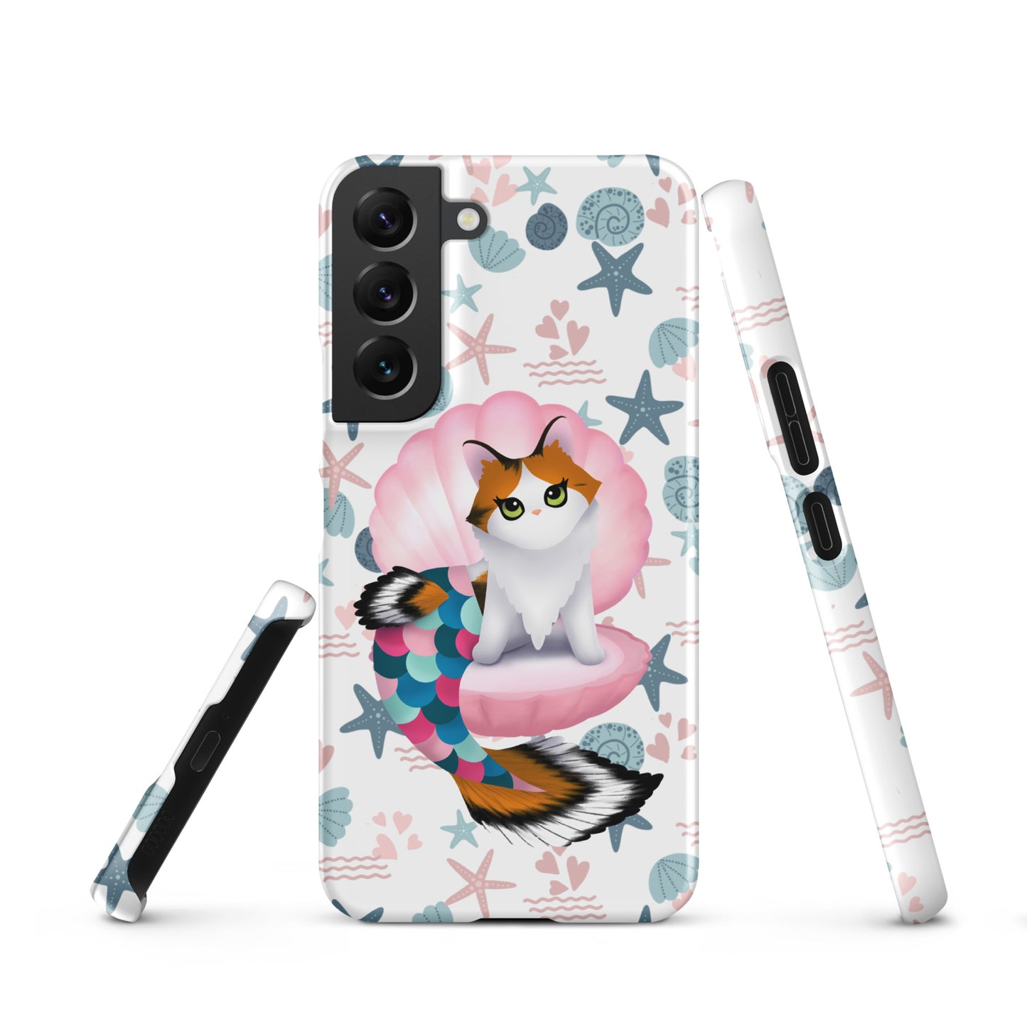 Purrmaid Paisley Samsung Phone Snap Case