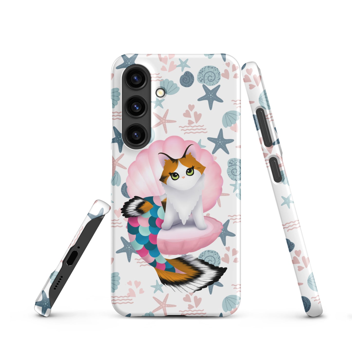 Purrmaid Paisley Samsung Phone Snap Case