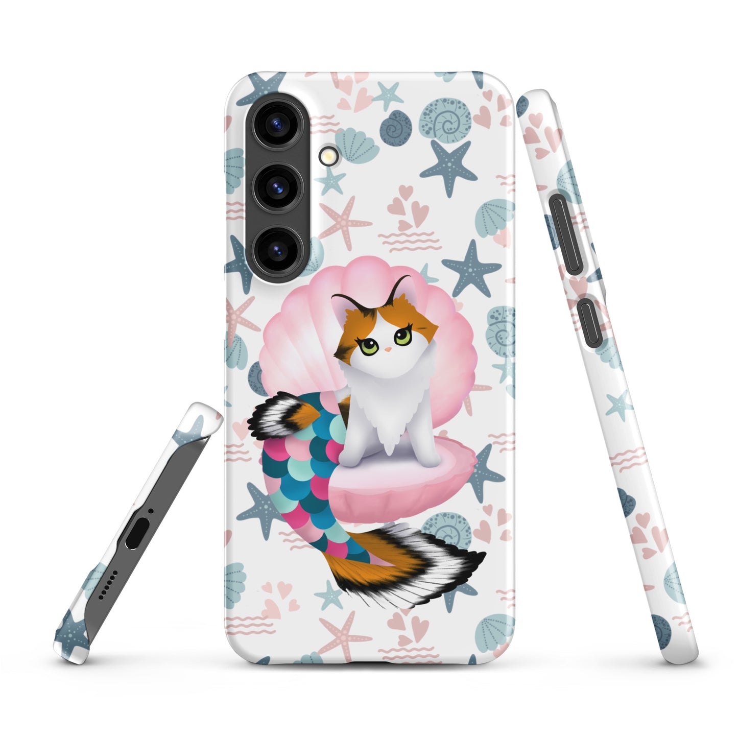 Purrmaid Paisley Samsung Phone Snap Case