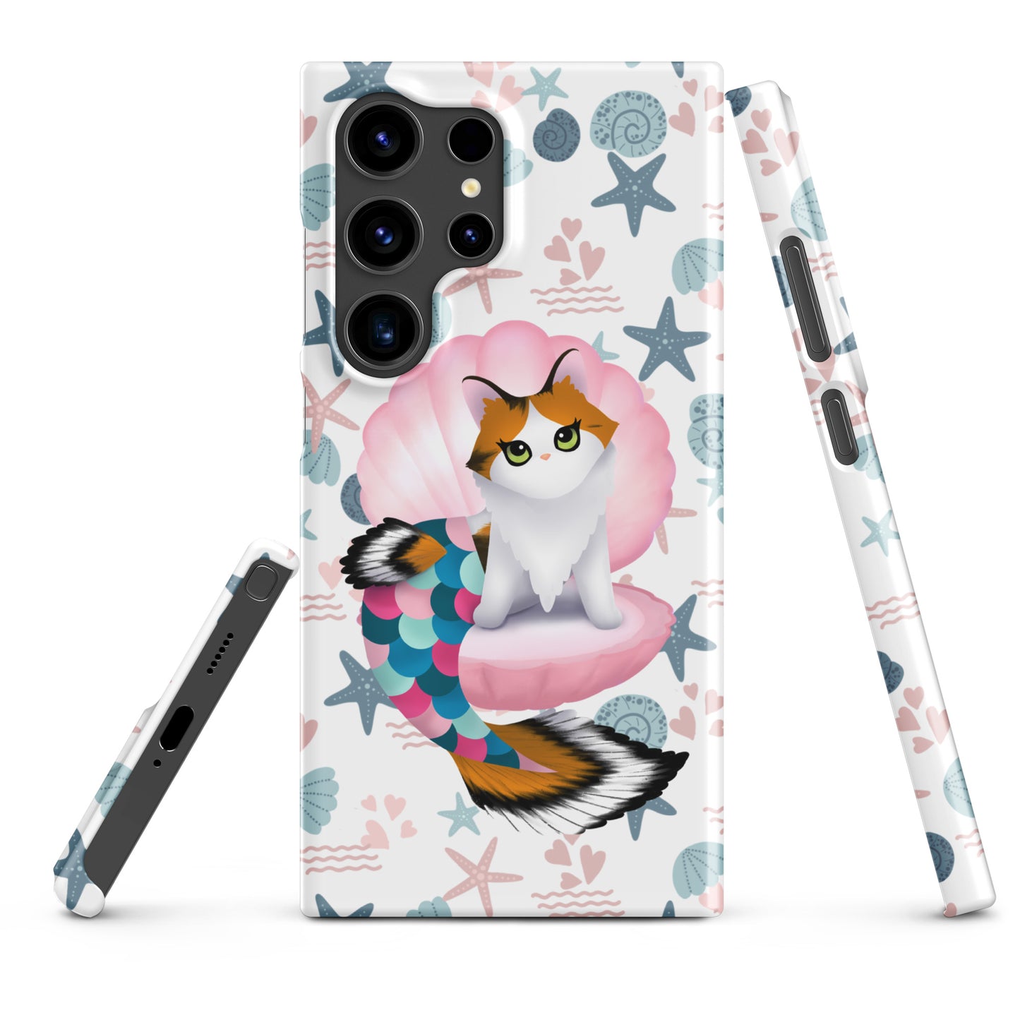 Purrmaid Paisley Samsung Phone Snap Case