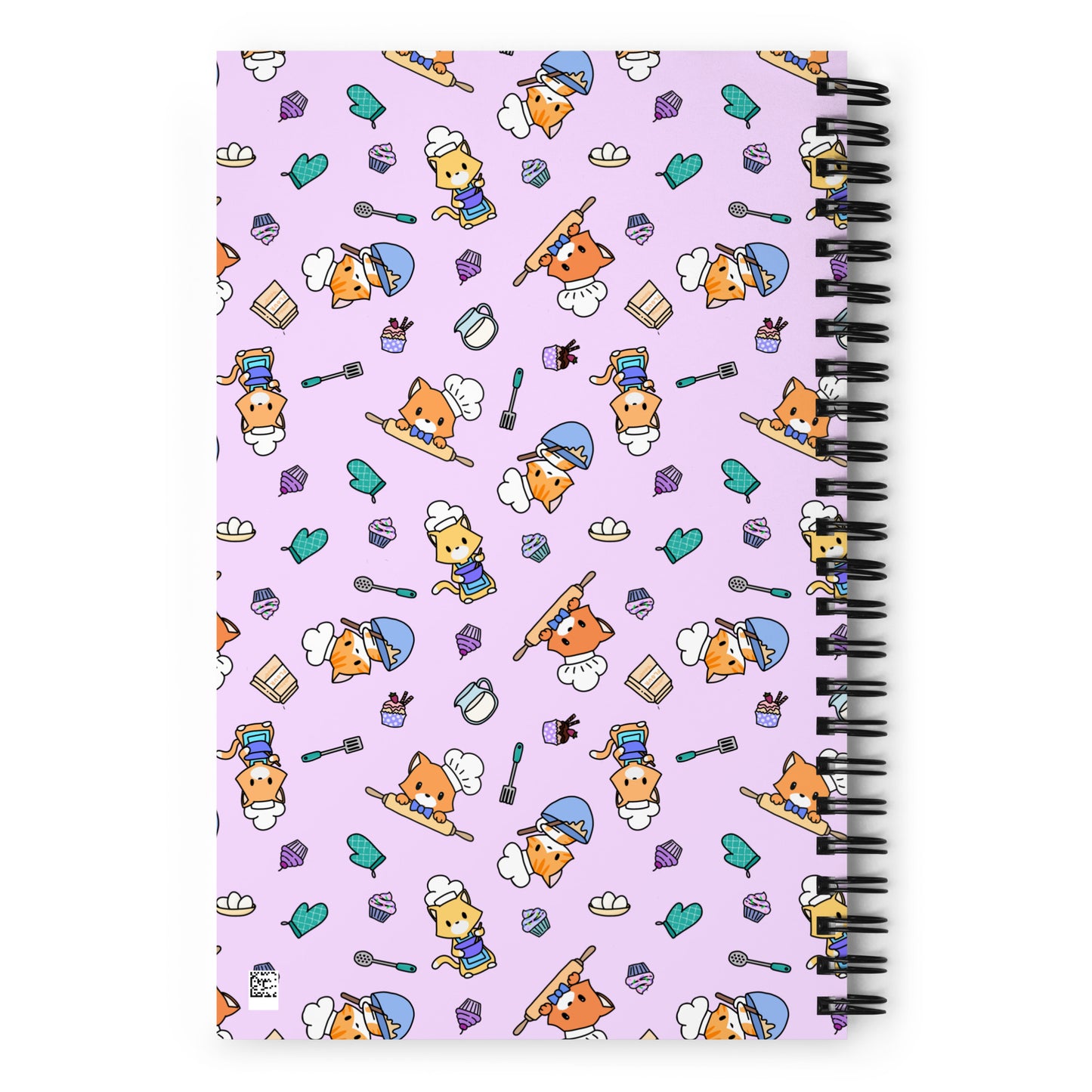 Chef Kitty Patterned Notebook