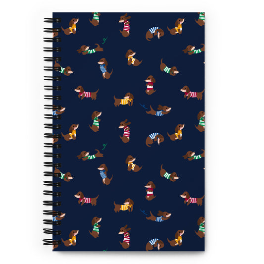 Dachshunds in Stripes Notebook