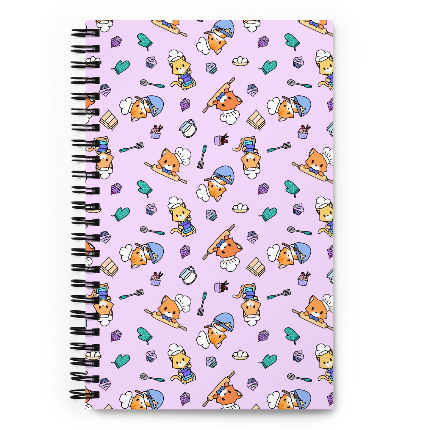 Chef Kitty Patterned Notebook