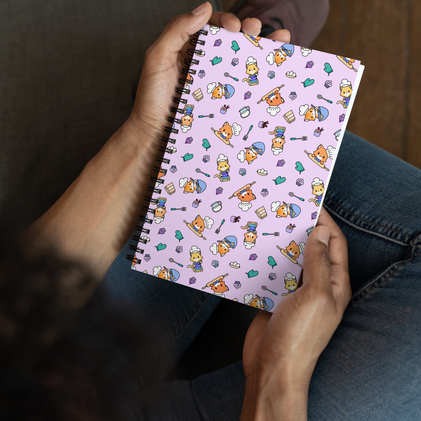 Chef Kitty Patterned Notebook