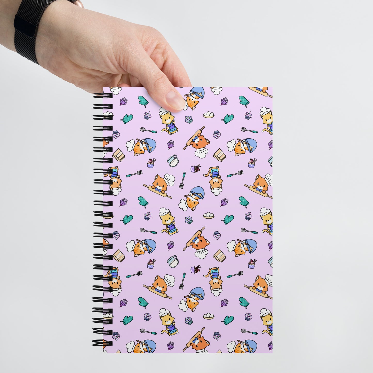 Chef Kitty Patterned Notebook