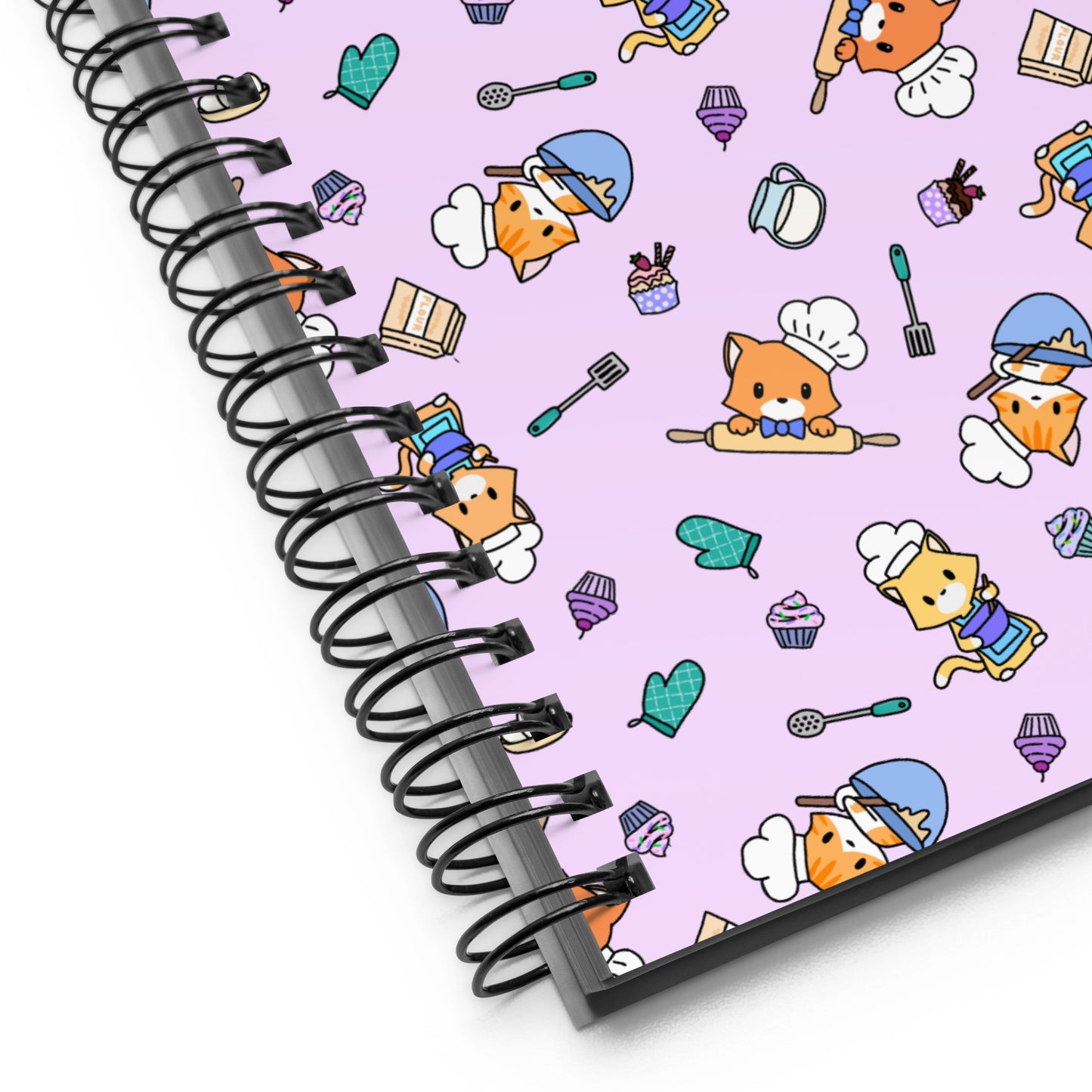 Chef Kitty Patterned Notebook