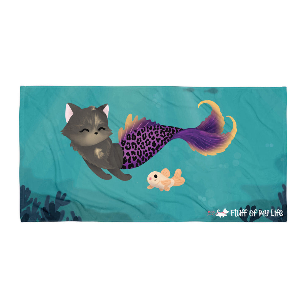 Purrmaid Scooty Towel