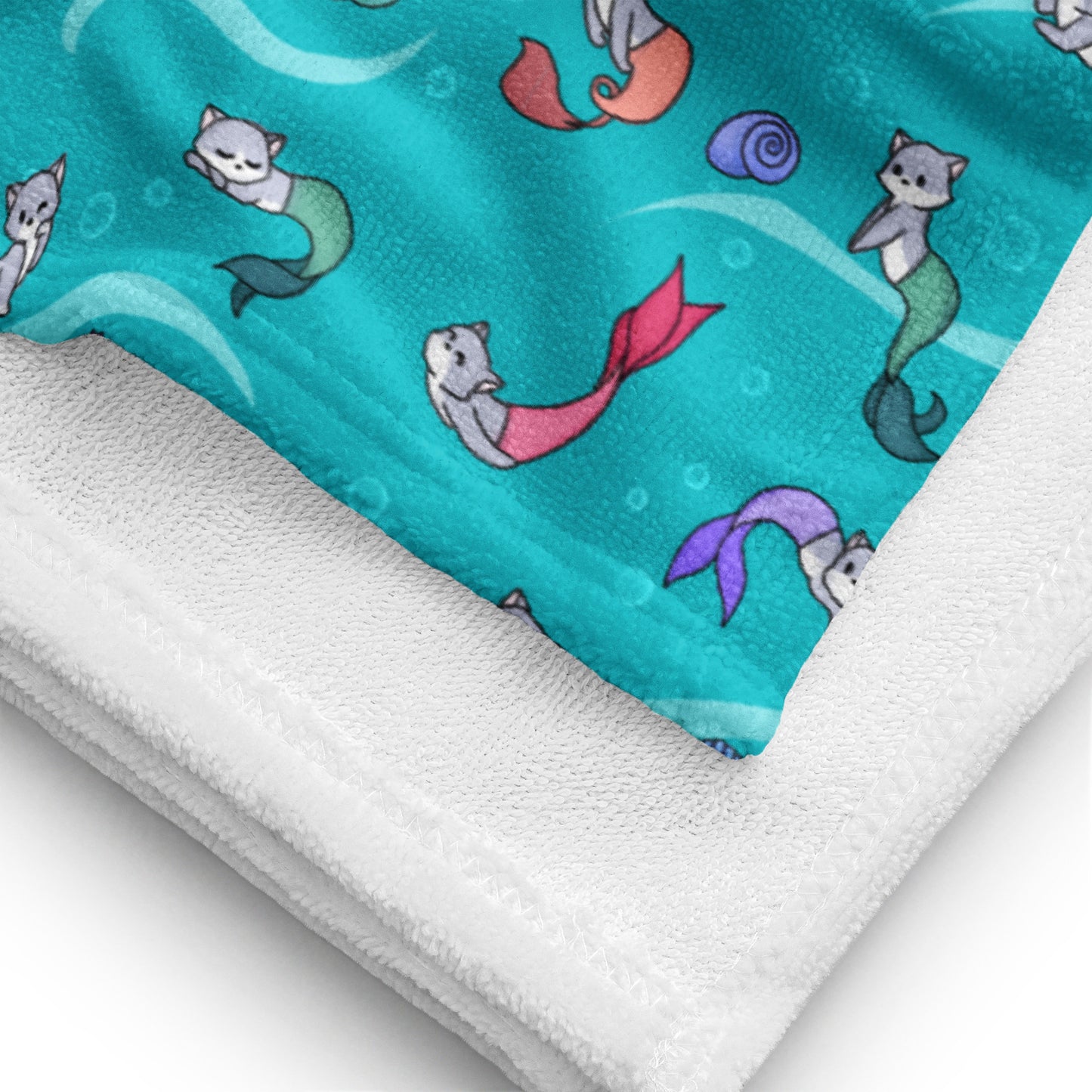 Cute Purrmaids Towel