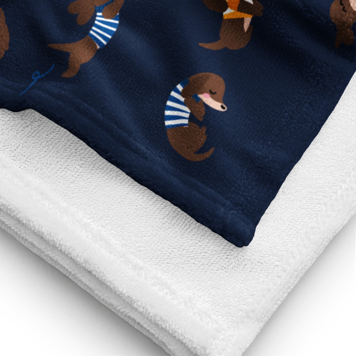 Dachshund in Stripes Towel