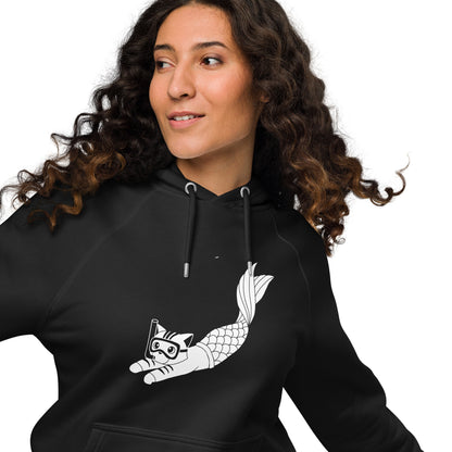 Purrman Reecie Black & White Unisex Hoodie