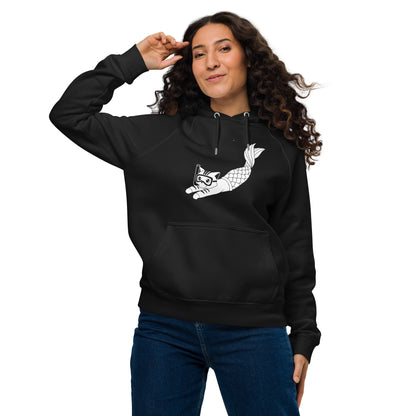 Purrman Reecie Black & White Unisex Hoodie