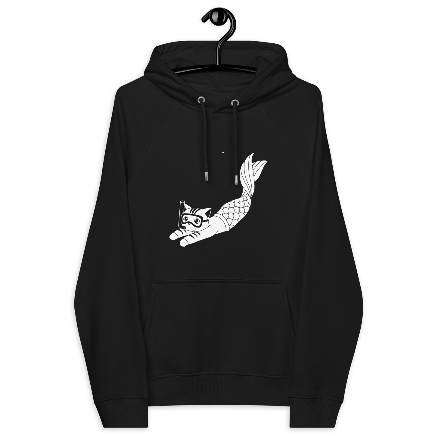 Purrman Reecie Black & White Unisex Hoodie