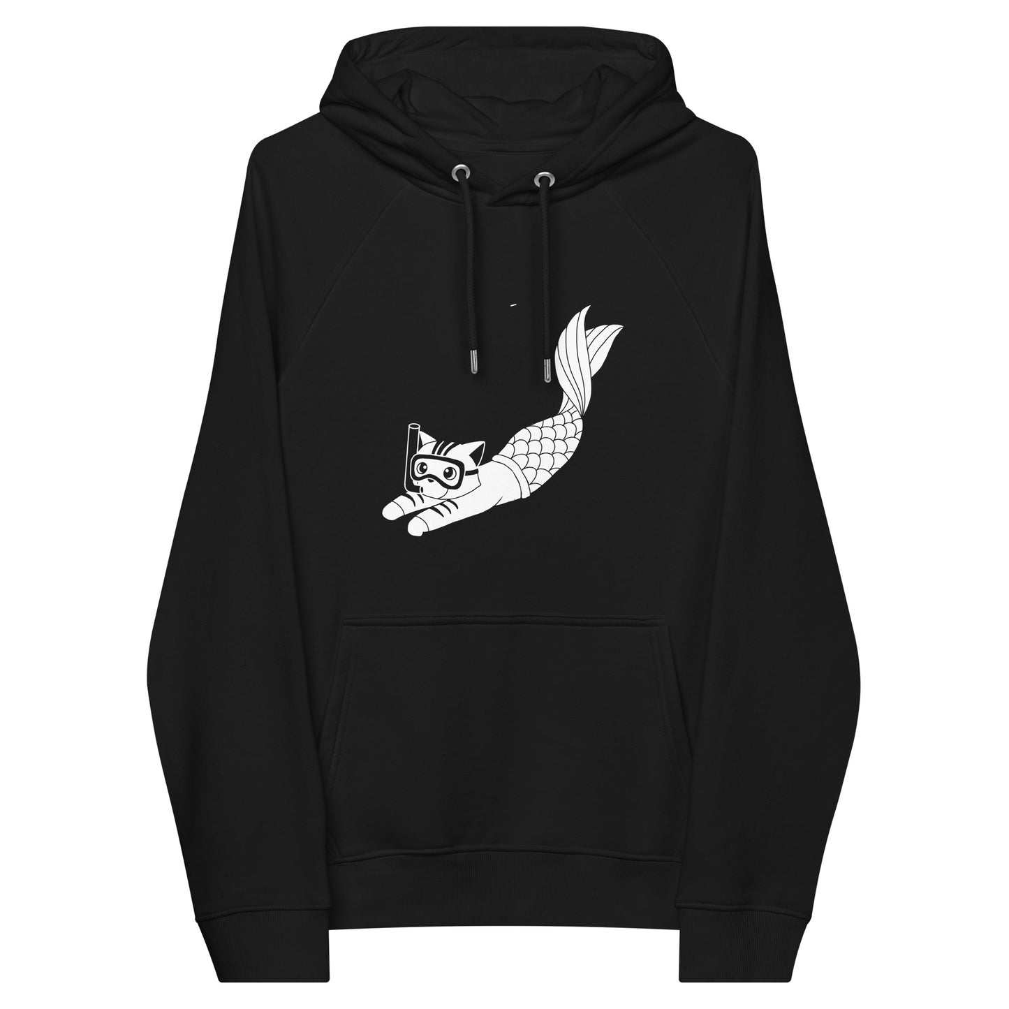 Purrman Reecie Black & White Unisex Hoodie