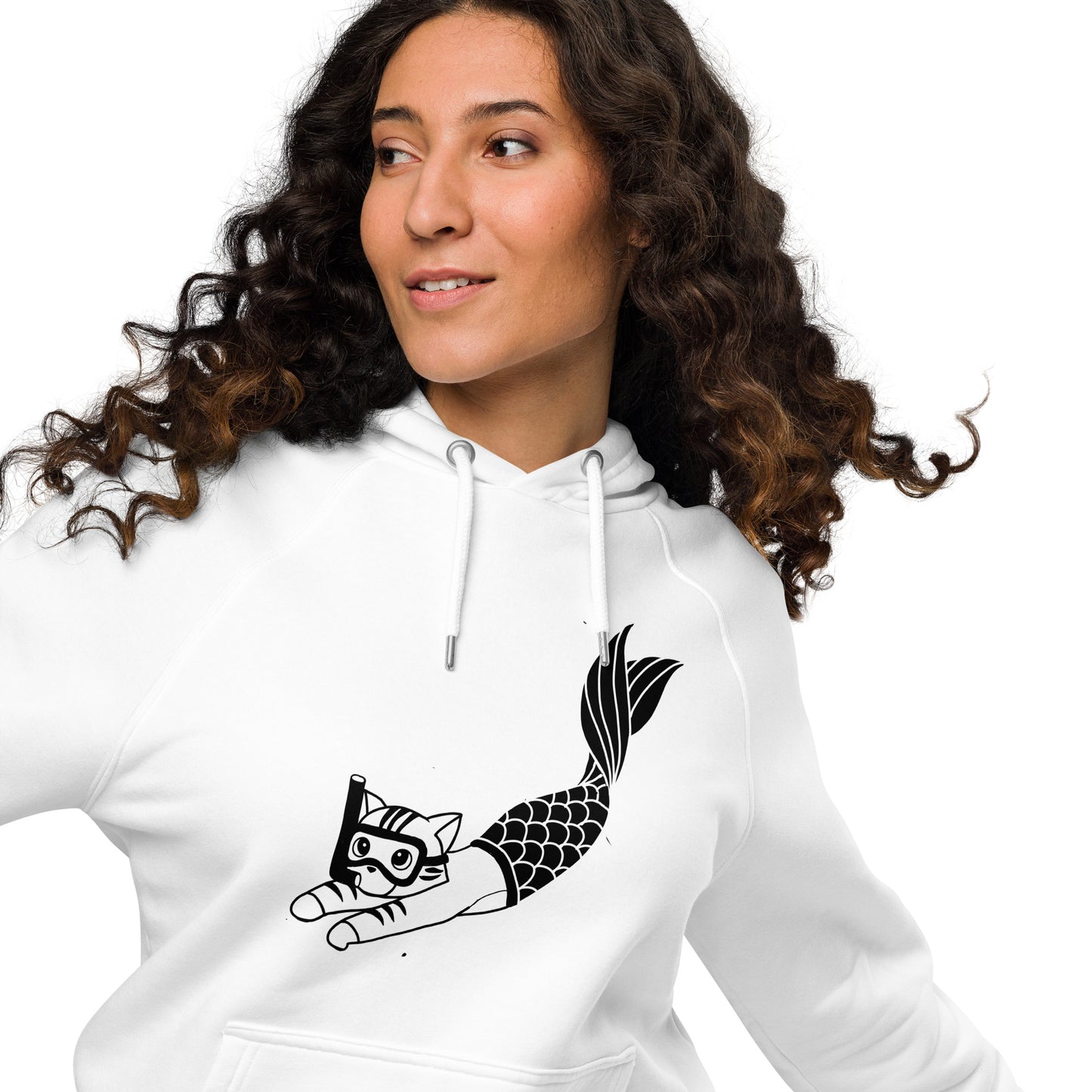 Purrman Reecie Black & White Unisex Hoodie