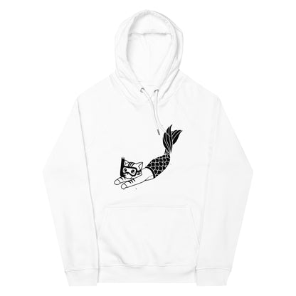 Purrman Reecie Black & White Unisex Hoodie