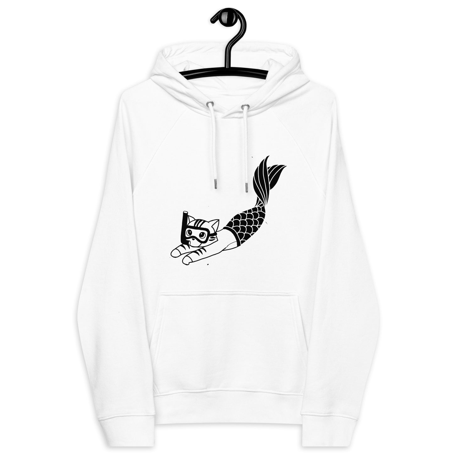 Purrman Reecie Black & White Unisex Hoodie