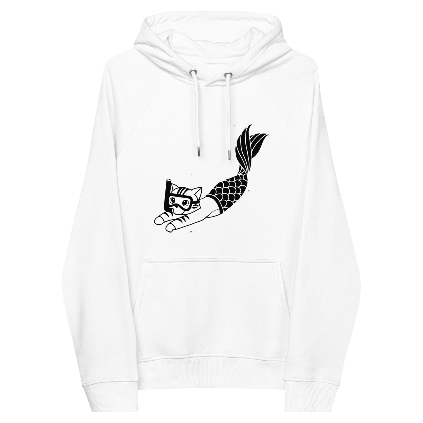 Purrman Reecie Black & White Unisex Hoodie