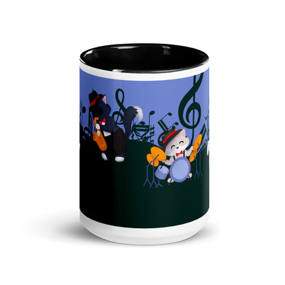 Jazz Kitties Navy/Black Mug