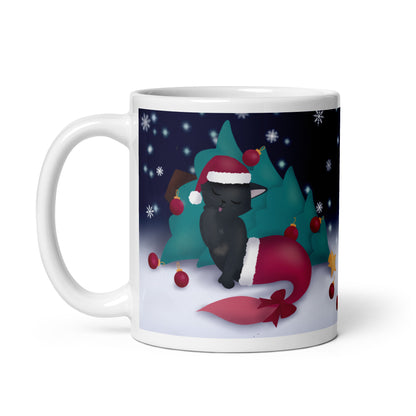 Purrmaid Java Christmas Mug