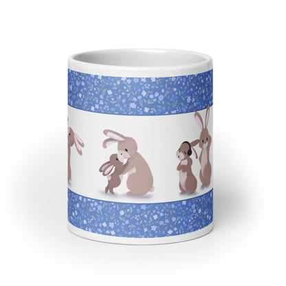 A Mother's Love Bunnies Mug - White