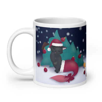 Purrmaid Java Christmas Mug