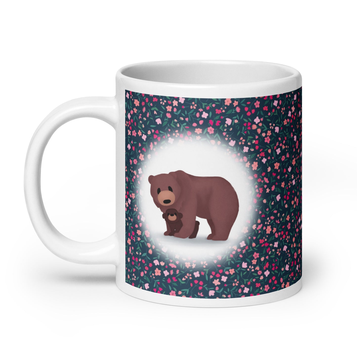 Mama Bear & Baby Bear Hugging Mug