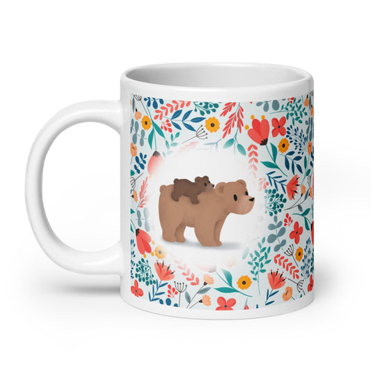Mama Bear & Baby Bear Riding Mug