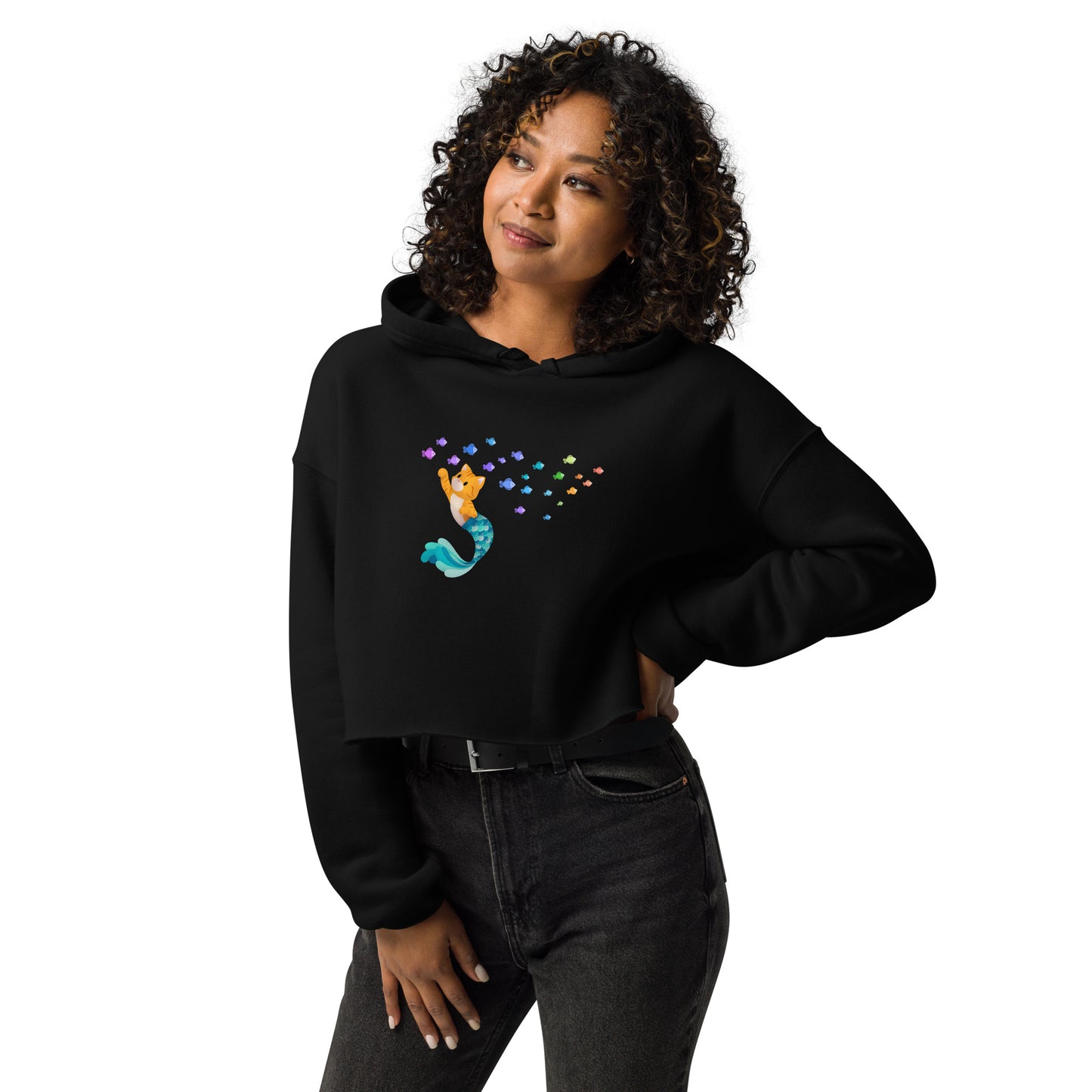 Purrman Jude Crop Hoodie