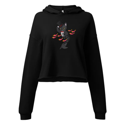 Purrman Dapper Dan Crop Hoodie