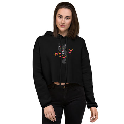 Purrman Dapper Dan Crop Hoodie