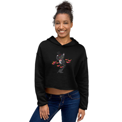 Purrman Dapper Dan Crop Hoodie