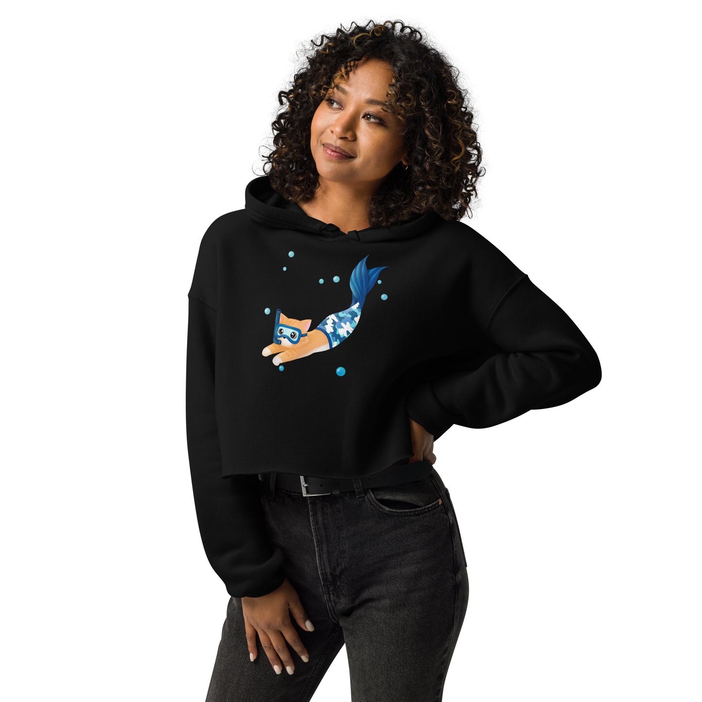 Purrman Reecie Crop Hoodie