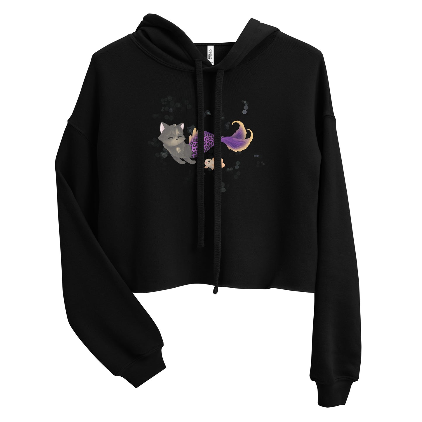 Purrmaid Scooty Crop Hoodie