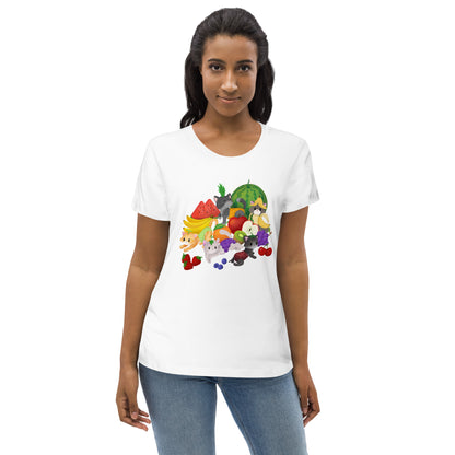 Fruit Salad Kitties Womens Tee