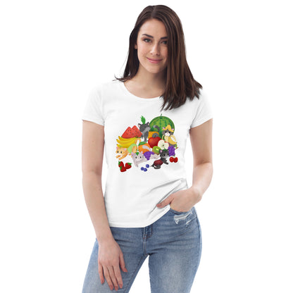 Fruit Salad Kitties Womens Tee