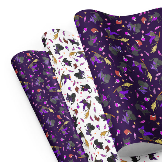 Witch Kitty Wrapping Paper