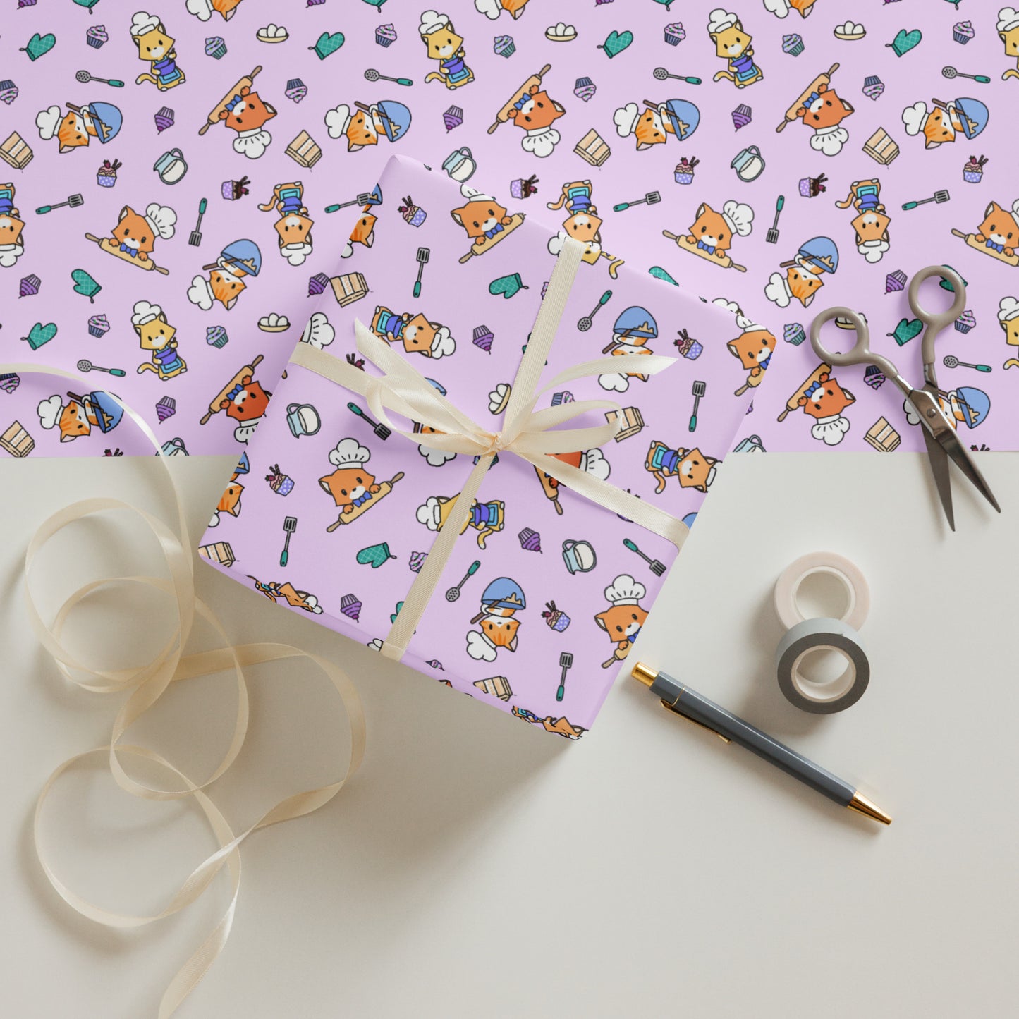 Chef Kitty Wrapping Paper