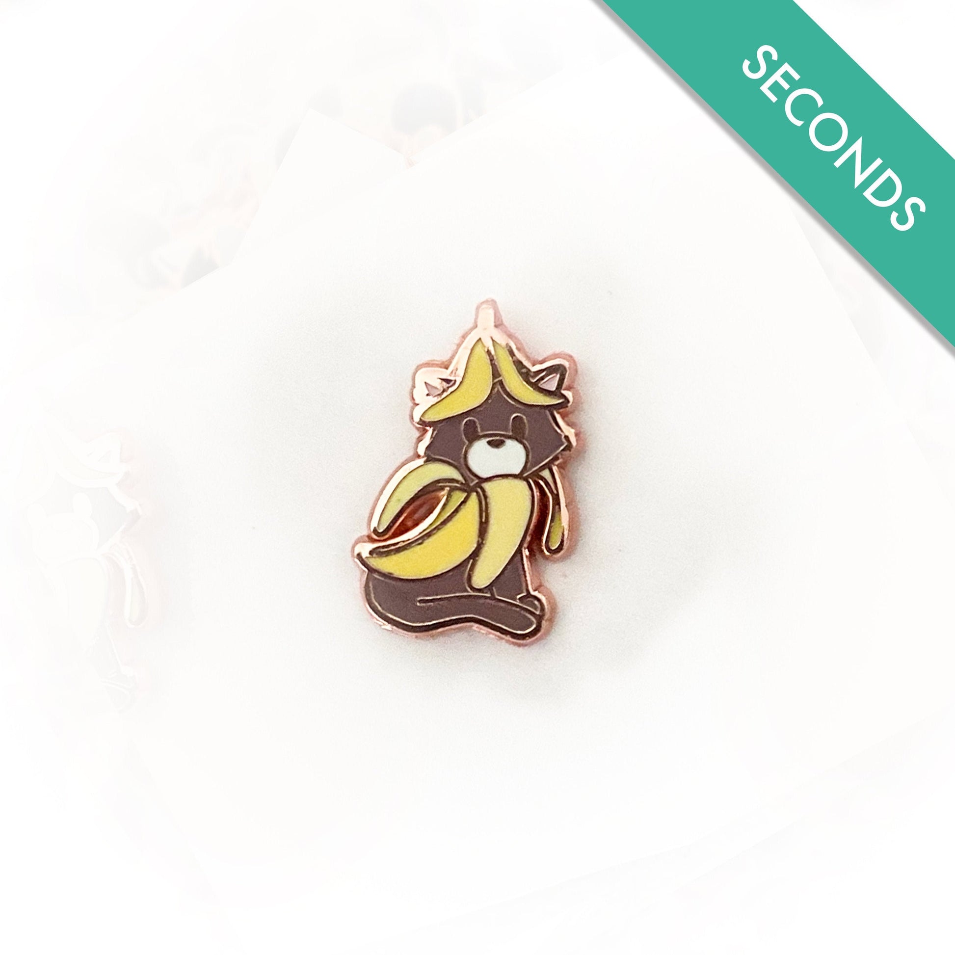 Banana Kitty - Pin Seconds - Small 0.8" Enamel Pin