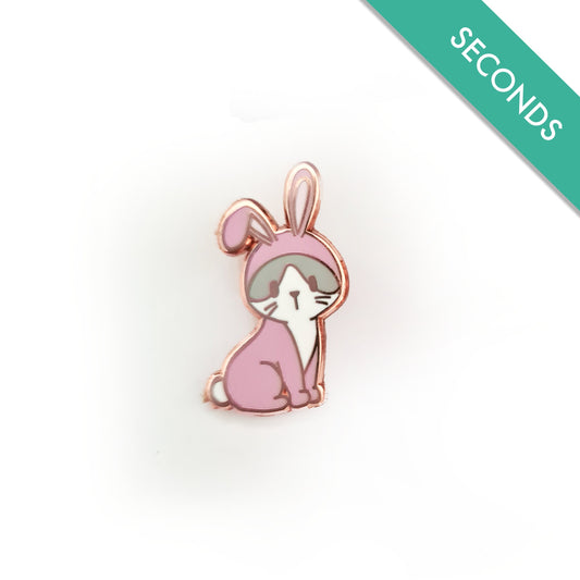 Kitty in Bunny Costume - Pin Seconds - Small Enamel Pin