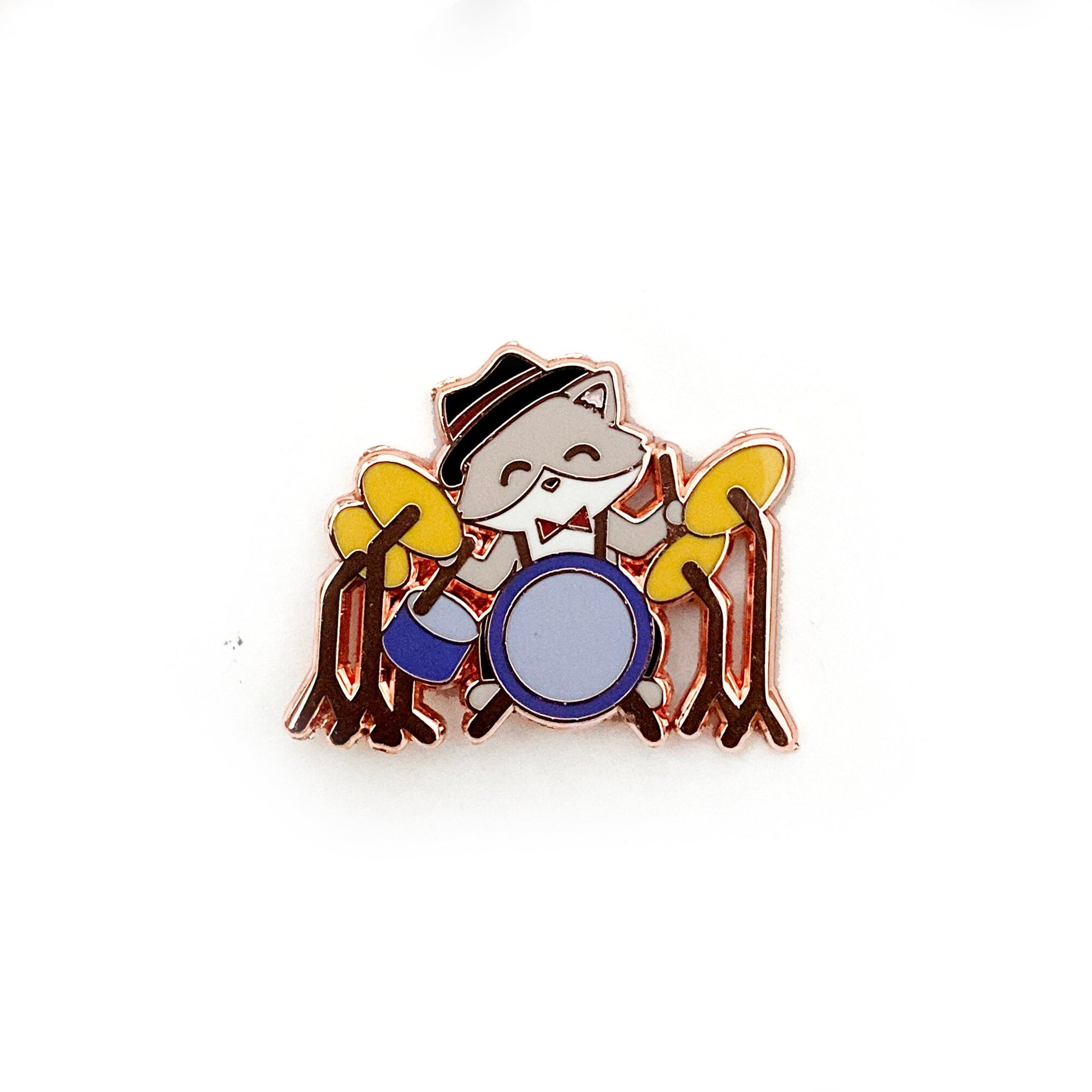 Jazz Kitty Drummer Pin