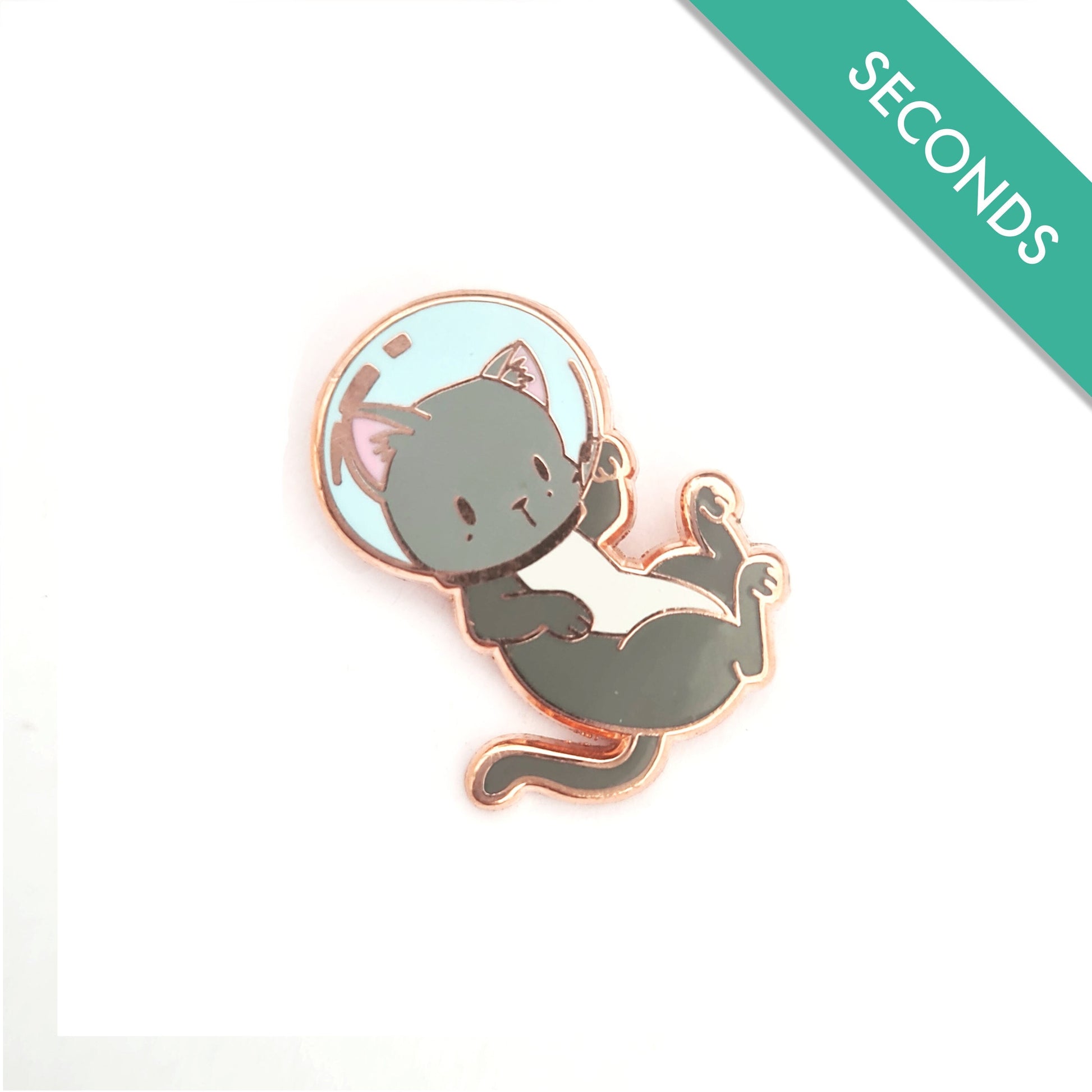 Space Kitty - Pin Seconds - Small Enamel Pin