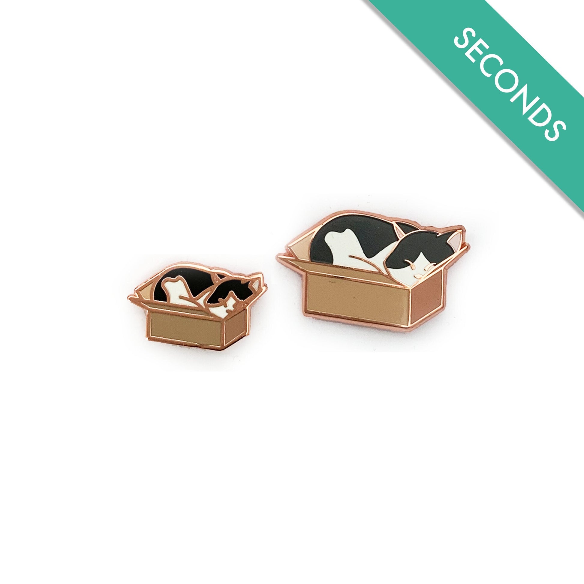 Kitty-in-a-Box - Pin Seconds Enamel Pin, Max